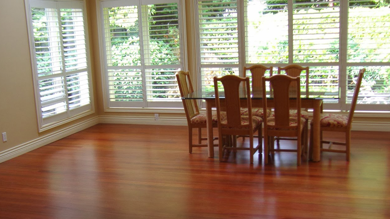 Hardwood Floor with Table on it